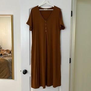 Ribbed Dwell & Slumber swing dress